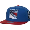 Mitchell & Ness Snapback-2 Tone Side Patch Snapback New York Rangers