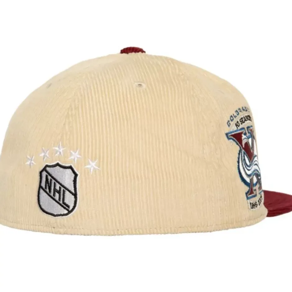 Mitchell & Ness Fitted-2 Tone Team Cord Fitted Colorado Avalanche