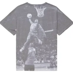 Men Mitchell & Ness T-Shirts & Tops-Above The Rim Sublimated Ss Tee New York Knicks Nate Robinson