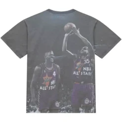Men Mitchell & Ness T-Shirts & Tops-Above The Rim Sublimated S/S Tee Detroit Pistons 1995