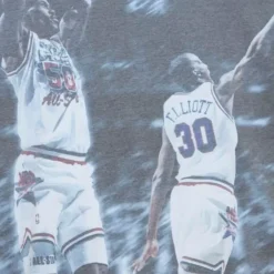 Men Mitchell & Ness T-Shirts & Tops-Above The Rim Sublimated S/S Tee San Antonio Spurs