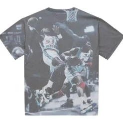 Men Mitchell & Ness T-Shirts & Tops-Above The Rim Sublimated S/S Tee Houston Rockets
