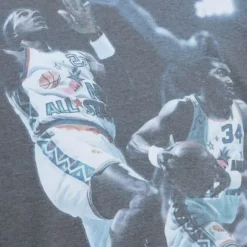 Men Mitchell & Ness T-Shirts & Tops-Above The Rim Sublimated S/S Tee Houston Rockets