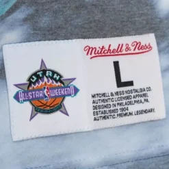 Men Mitchell & Ness T-Shirts & Tops-Above The Rim Sublimated S/S Tee Golden State Warriors