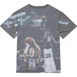 Men Mitchell & Ness T-Shirts & Tops-Above The Rim Sublimated S/S Tee Cleveland Cavaliers
