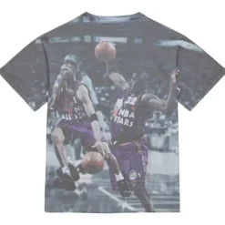 Men Mitchell & Ness T-Shirts & Tops-Above The Rim Sublimated S/S Tee Orlando Magic
