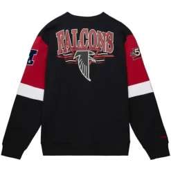 Men Mitchell & Ness Hoodies & Sweatshirts-All Over Crew 3.0 Atlanta Falcons