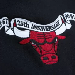 Men Mitchell & Ness Hoodies & Sweatshirts-All Over Crew 3.0 Chicago Bulls