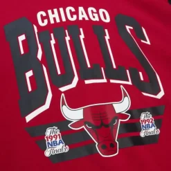 Men Mitchell & Ness Hoodies & Sweatshirts-All Over Crew 3.0 Chicago Bulls