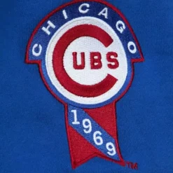 Men Mitchell & Ness T-Shirts & Tops-All Over Crew 2.0 Chicago Cubs