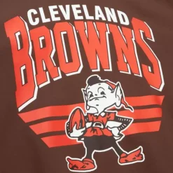 Men Mitchell & Ness Hoodies & Sweatshirts-All Over Crew 3.0 Cleveland Browns