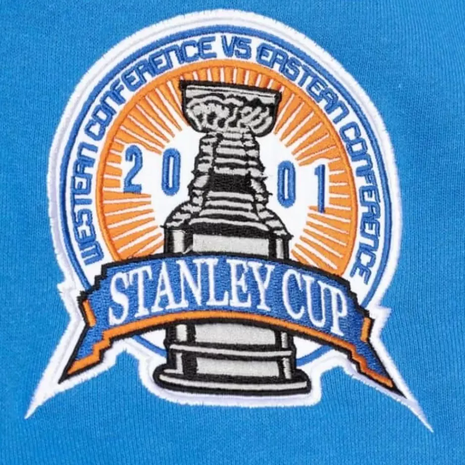 Men Mitchell & Ness Hoodies & Sweatshirts-All Over Crew 2.0 Colorado Avalanche