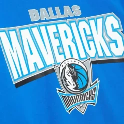 Men Mitchell & Ness Hoodies & Sweatshirts-All Over Crew 2.0 Dallas Mavericks