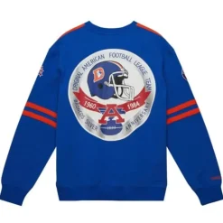 Men Mitchell & Ness T-Shirts & Tops-All Over Crew 2.0 Denver Broncos