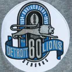 Men Mitchell & Ness T-Shirts & Tops-All Over Crew 2.0 Detroit Lions