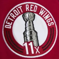 Men Mitchell & Ness Hoodies & Sweatshirts-All Over Crew 2.0 Detroit Red Wings
