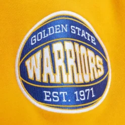 Men Mitchell & Ness Hoodies & Sweatshirts-All Over Crew 3.0 Golden State Warriors