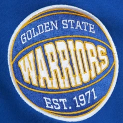 Men Mitchell & Ness T-Shirts & Tops-All Over Crew 2.0 Golden State Warriors