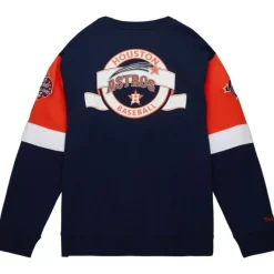 Men Mitchell & Ness Hoodies & Sweatshirts-All Over Crew 3.0 Houston Astros