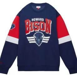 Men Mitchell & Ness Hoodies & Sweatshirts-All Over Crew 3.0 Howard University