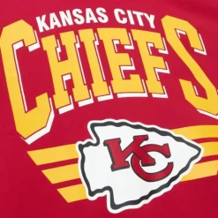 Men Mitchell & Ness Hoodies & Sweatshirts-All Over Crew 3.0 Kansas City Chiefs