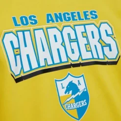 Men Mitchell & Ness T-Shirts & Tops-All Over Crew 2.0 Los Angeles Chargers