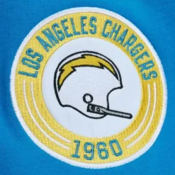 Men Mitchell & Ness T-Shirts & Tops-All Over Crew 2.0 Los Angeles Chargers