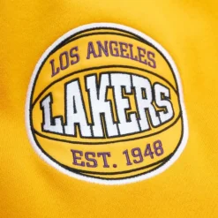 Men Mitchell & Ness Hoodies & Sweatshirts-All Over Crew 3.0 Los Angeles Lakers