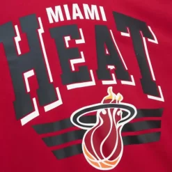 Men Mitchell & Ness Hoodies & Sweatshirts-All Over Crew 3.0 Miami Heat