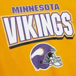 Men Mitchell & Ness T-Shirts & Tops-All Over Crew 2.0 Minnesota Vikings
