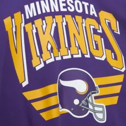 Men Mitchell & Ness Hoodies & Sweatshirts-All Over Crew 3.0 Minnesota Vikings