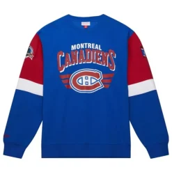 Men Mitchell & Ness Hoodies & Sweatshirts-All Over Crew 3.0 Montreal Canadiens