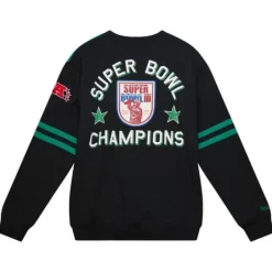 Men Mitchell & Ness T-Shirts & Tops-All Over Crew 2.0 New York Jets