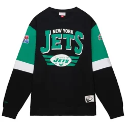 Men Mitchell & Ness Hoodies & Sweatshirts-All Over Crew 3.0 New York Jets