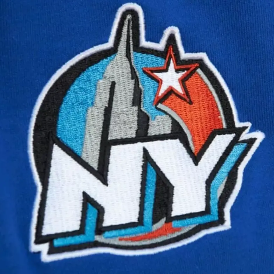 Men Mitchell & Ness T-Shirts & Tops-All Over Crew 2.0 New York Knicks