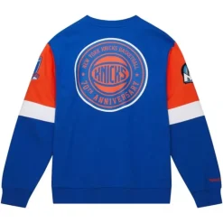 Men Mitchell & Ness Hoodies & Sweatshirts-All Over Crew 3.0 New York Knicks