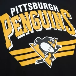 Men Mitchell & Ness Hoodies & Sweatshirts-All Over Crew 3.0 Pittsburgh Penguins