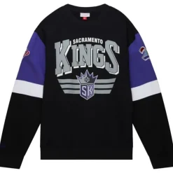 Men Mitchell & Ness Hoodies & Sweatshirts-All Over Crew 3.0 Sacramento Kings