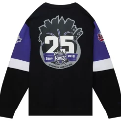 Men Mitchell & Ness Hoodies & Sweatshirts-All Over Crew 3.0 Sacramento Kings