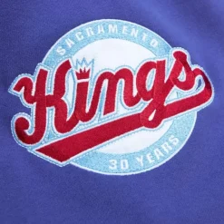 Men Mitchell & Ness Hoodies & Sweatshirts-All Over Crew 3.0 Sacramento Kings