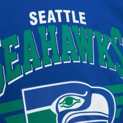 Men Mitchell & Ness Hoodies & Sweatshirts-All Over Crew 3.0 Seattle Seahawks