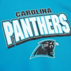 Men Mitchell & Ness T-Shirts & Tops-All Over Crew 2.0 Tee Carolina Panthers