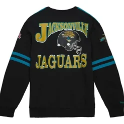 Men Mitchell & Ness T-Shirts & Tops-All Over Crew 2.0 Tee Jacksonville Jaguars