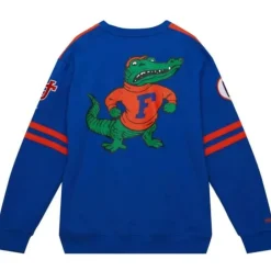 Men Mitchell & Ness T-Shirts & Tops-All Over Crew 2.0 University Of Florida