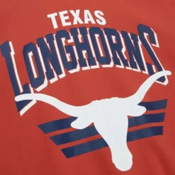 Men Mitchell & Ness Hoodies & Sweatshirts-All Over Crew 3.0 University Of Texas At Austin