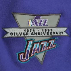 Men Mitchell & Ness T-Shirts & Tops-All Over Crew 2.0 Utah Jazz