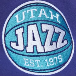 Men Mitchell & Ness T-Shirts & Tops-All Over Crew 2.0 Utah Jazz