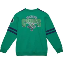 Men Mitchell & Ness Hoodies & Sweatshirts-All Over Crew 2.0 Vancouver Canucks
