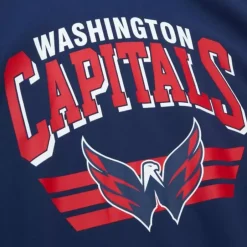 Men Mitchell & Ness Hoodies & Sweatshirts-All Over Crew 3.0 Washington Capitals