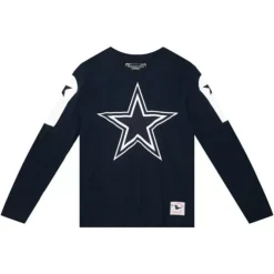 Men Mitchell & Ness T-Shirts & Tops-Alt Jersey Ls Dallas Cowboys